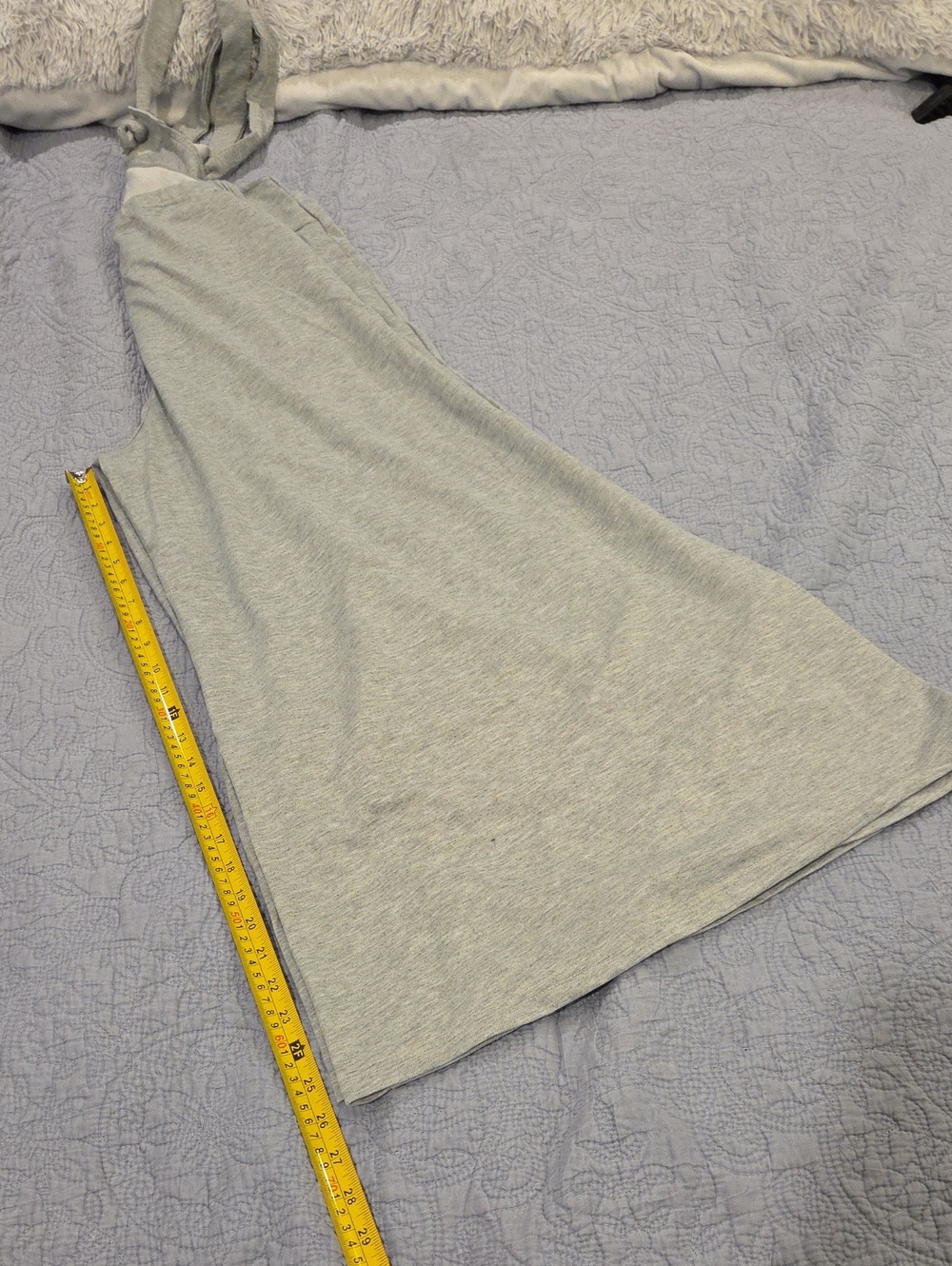 Chicme Light Gray Wide-Leg Knot-Strap Jumpsuit Size XL, New Without Tags! - Picture 12 of 13
